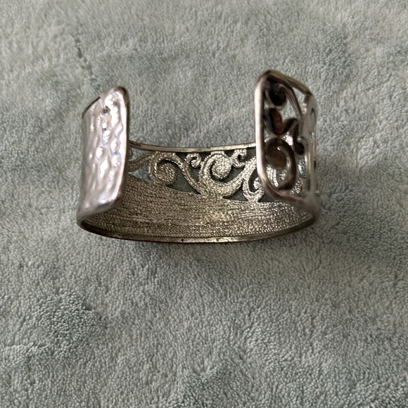 Hammered Metal Cuff Bracelet - Picture 3 of 4